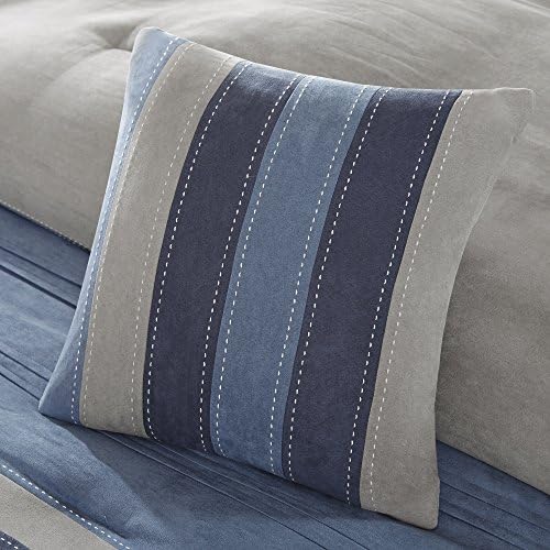 Madison Park Collins Comforter Set Cal King Blue Grey
