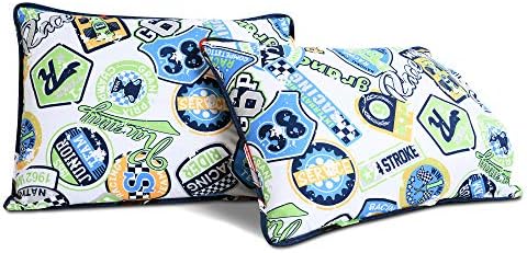 Lush Decor Race Car Kids Quilt Bed Set Navy Twin
