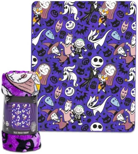 Disney Nightmare Before Christmas Travel Bundle with Blanket Pillow Stickers