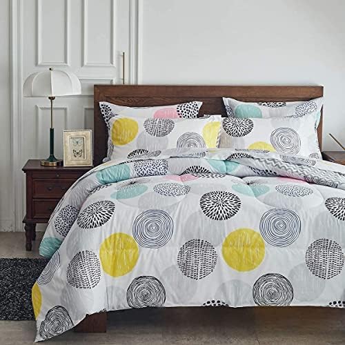 UOZZI BEDDING 7-Piece Queen Comforter Sheet Set