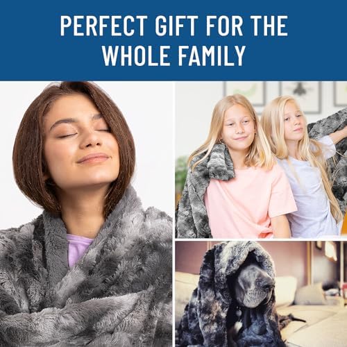 Everlasting Comfort Faux Fur Throw Blanket - Soft Fluffy Plush Throws