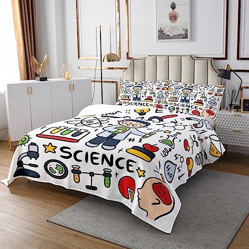 Erosebridal Science Bedspread Queen Size Set