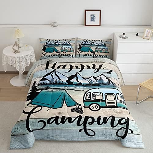Erosebridal Vintage Wooden Quilt Comforter Set