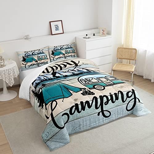 Erosebridal Vintage Wooden Quilt Comforter Set