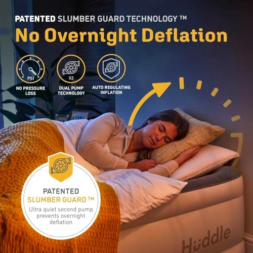 Huddle Luxury Twin Air Mattress with Dual Pump