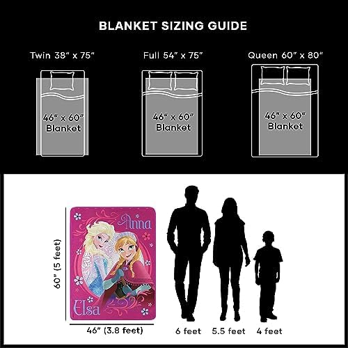 Disney Loving Sisters Throw Blanket 46 x 60