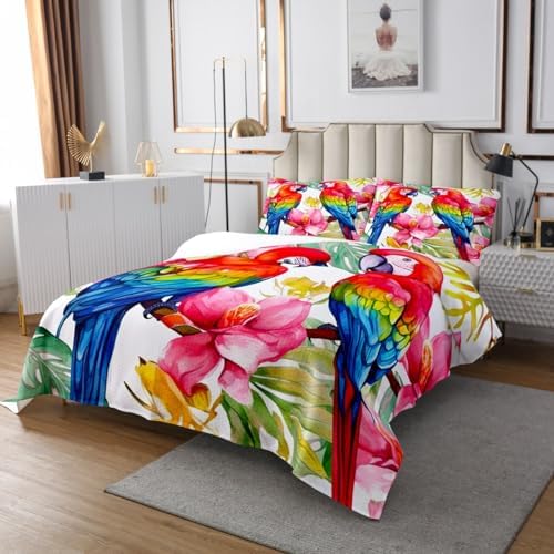 Erosebridal Parrot Coverlet Set for Teens Boys