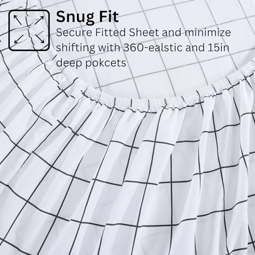 Casa Platino Full Bed Sheet Set with Deep Pockets
