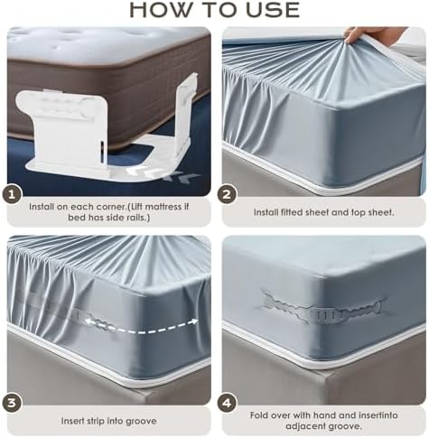 DUOCOSY Sheet Holders Keep Sheets Neat and Tidy