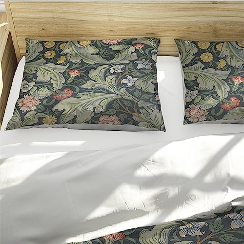 HOBBOY Luxury Floral Duvet Cover Set 3 Pieces