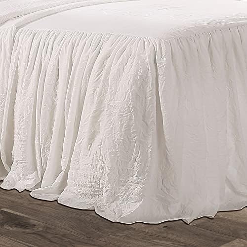 Lush Decor Ruffle Skirt Bedspread Set - Queen Neutral