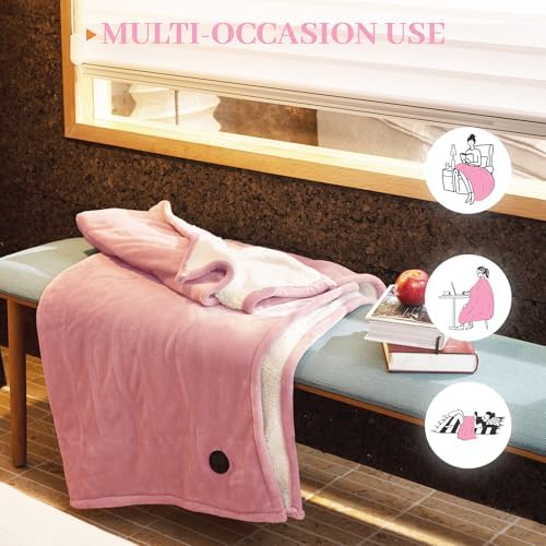Gotcozy Heated Throw Blanket - 50x60 with One Touch Button