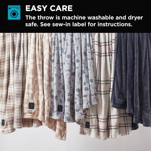 Brookstone Heated Throw Blanket - 4 Heat Settings 1