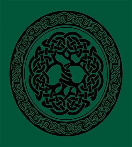 Ambesonne Celtic Duvet Cover Set Forest Green Black