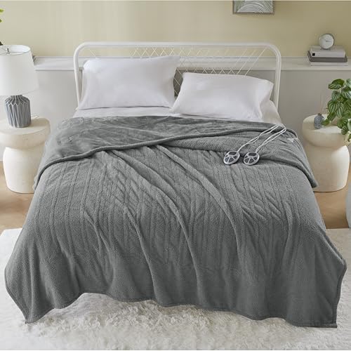 Serta Heated Blanket King 100 x 90 Grey