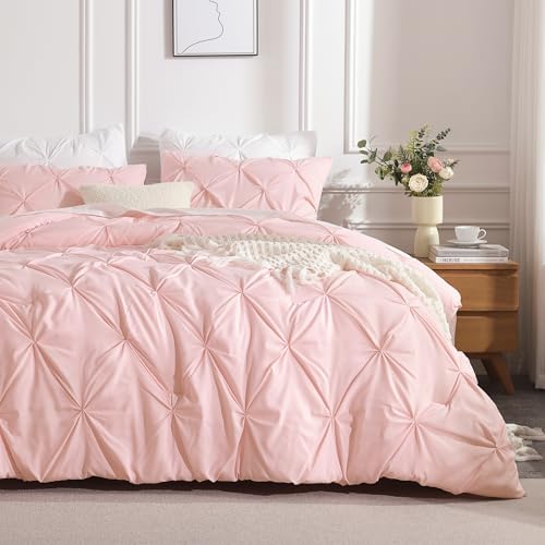 Andency Pink Comforter Set 3 Pieces Full Size
