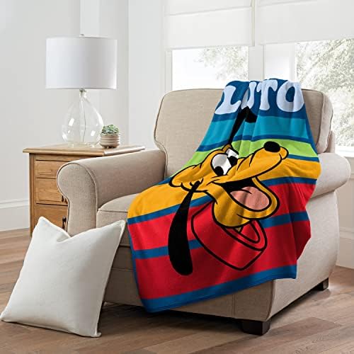 Northwest Pluto Stripes Micro Raschel Throw Blanket 46 x 60