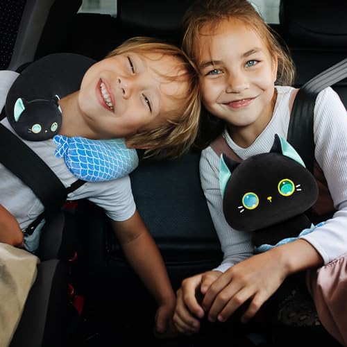 Mewaii Kids Travel Pillow - Mermaid Cat 2-in-1 Neck Pillow