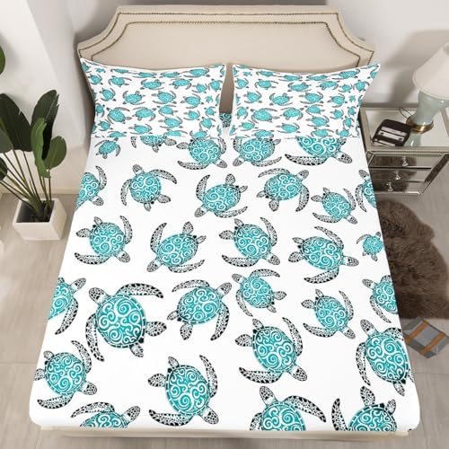 Feelyou Kids Sea Turtle Sheet Set King Size