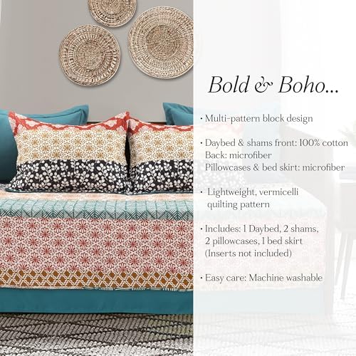 Lush Decor Boho Stripe Daybed Cover Set 6 Piece