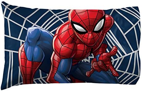 Jay Franco Marvel Spiderman Web Sides 1 Single Reversible Pillowcase