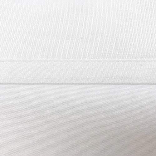 Space Maker Extra Long 21 Drop Length Bed Skirt Queen White