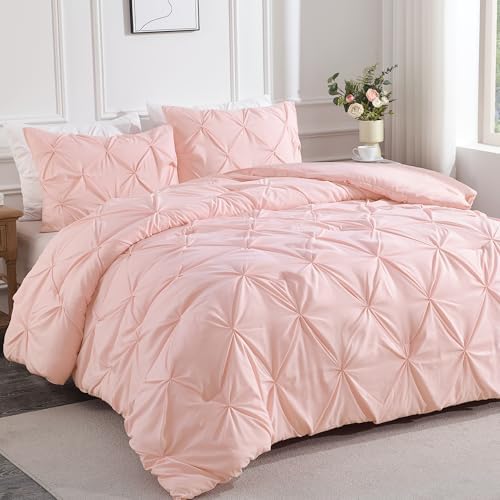 Andency Pink Comforter Set 3 Pieces Full Size