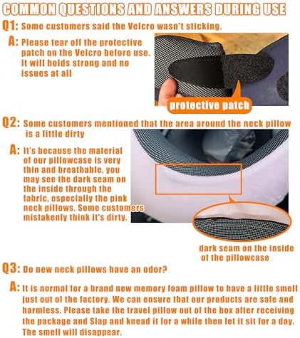 Almalls Memory Foam Travel Neck Pillow 360 Degree Support