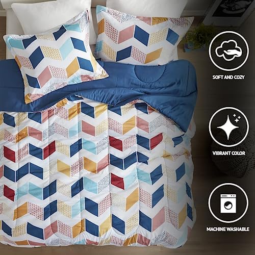 Comfort Spaces Ruching Comforter Set Twin Twin XL