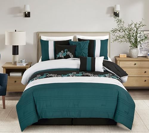 Chezmoi Collection Napa 7-Piece Comforter Set
