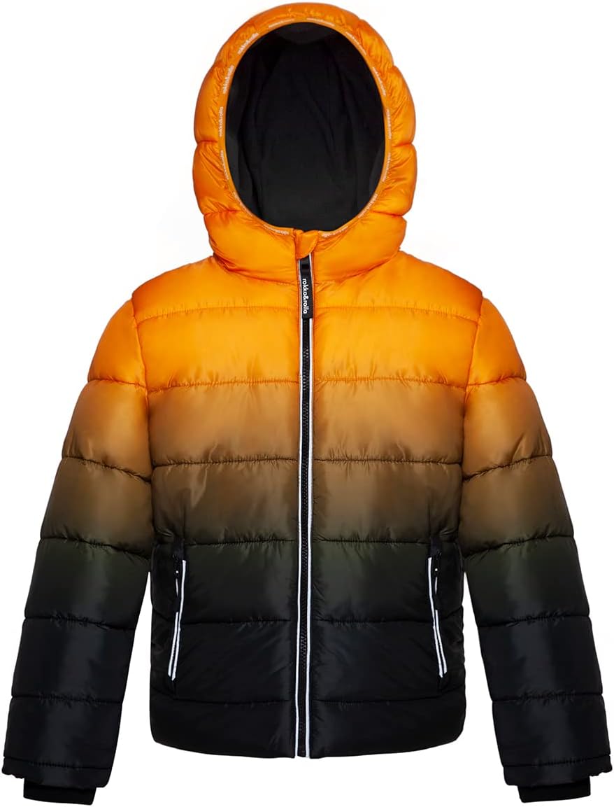 RokkaRolla Boys Heavyweight Puffer Jacket with Fleece Lining 1
