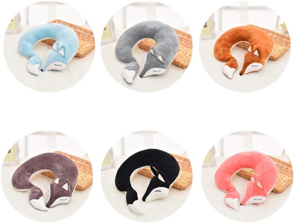 Travel Pillow with Fox Cartoon U-Shaped Design