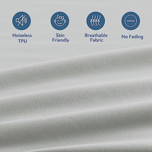 Magik Kover Twin Mattress Protector Waterproof 2 Pack Grey