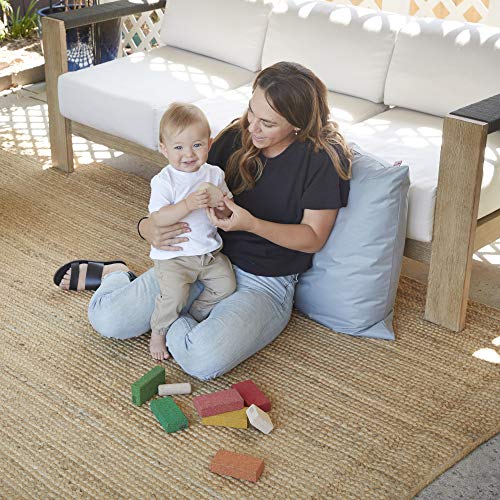 ECR4Kids Jumbo Floor Pillow 27in Light Grey 1