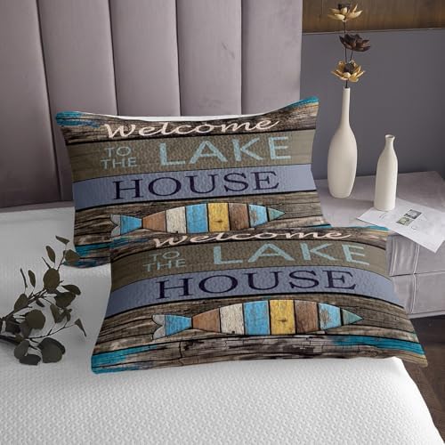 Castle Fairy Lake Theme Bedspread Set Queen Size 1