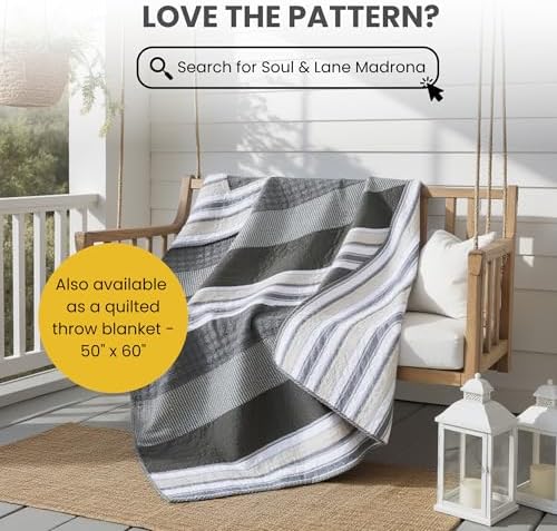 Soul Lane Madrona Quilt Set - Twin Size with 1 Sham