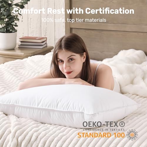 UNIKOME Luxury Hotel Bed Pillows Set of 2