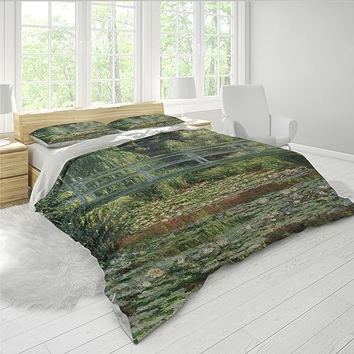 HOBBOY Garden Floral Duvet Cover Set 3 Piece Twin XL