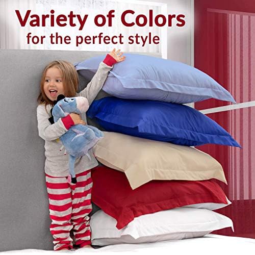 Mellanni Pillow Shams Set - 2 PC Navy Blue Luxury Decor