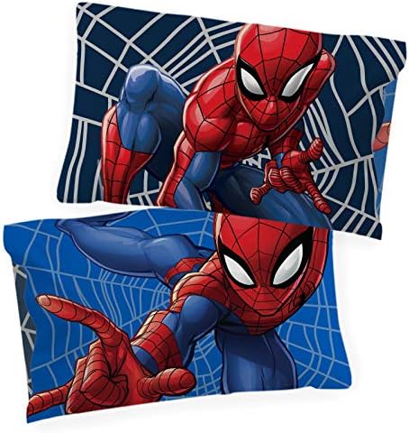 Jay Franco Marvel Spiderman Web Sides 1 Single Reversible Pillowcase