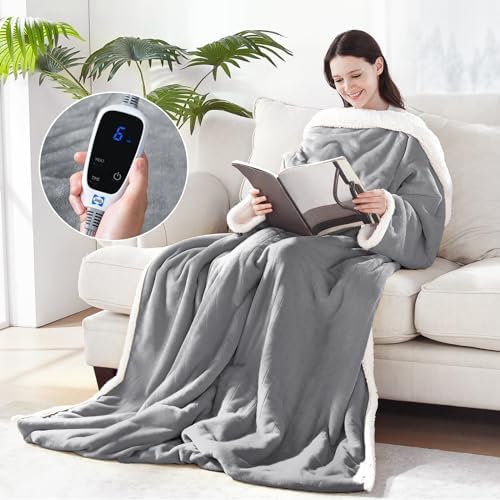 Sealy Wearable Electric Blanket with Foot Pocket and Sleeves 1