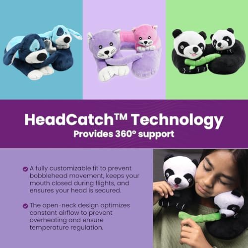 Cabeau Kids Travel Pillow Kitten Design 360 Comfort