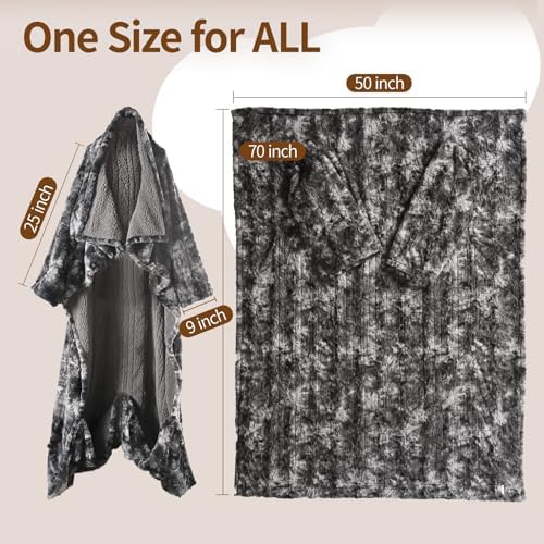Bearhug Heated Blanket with Foot Pockets and Sleeves