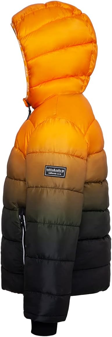 RokkaRolla Boys Heavyweight Puffer Jacket with Fleece Lining 1