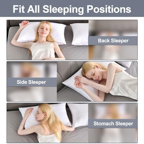 Cosmoluxe Hotel Bed Pillows 2 Pack for Back and Side Sleepers