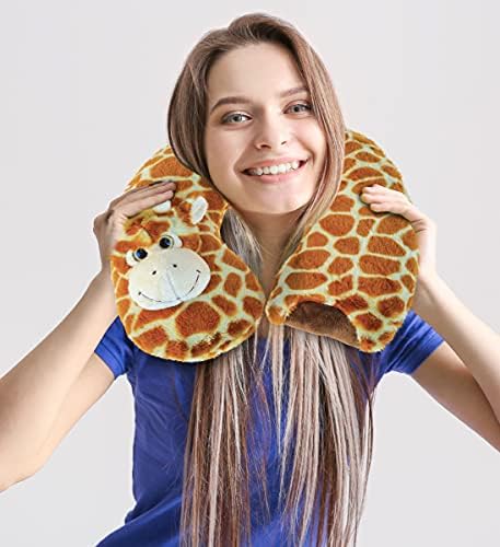 DolliBu Giraffe Plush Neck Pillow for Kids