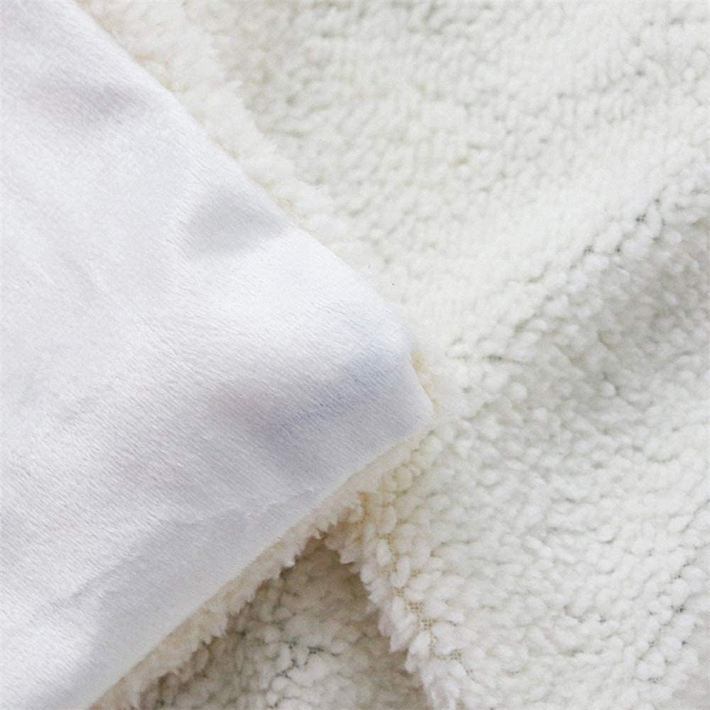 Manfei Sewing Theme Throw Blanket Geometric Stripes and Polka Dots Design