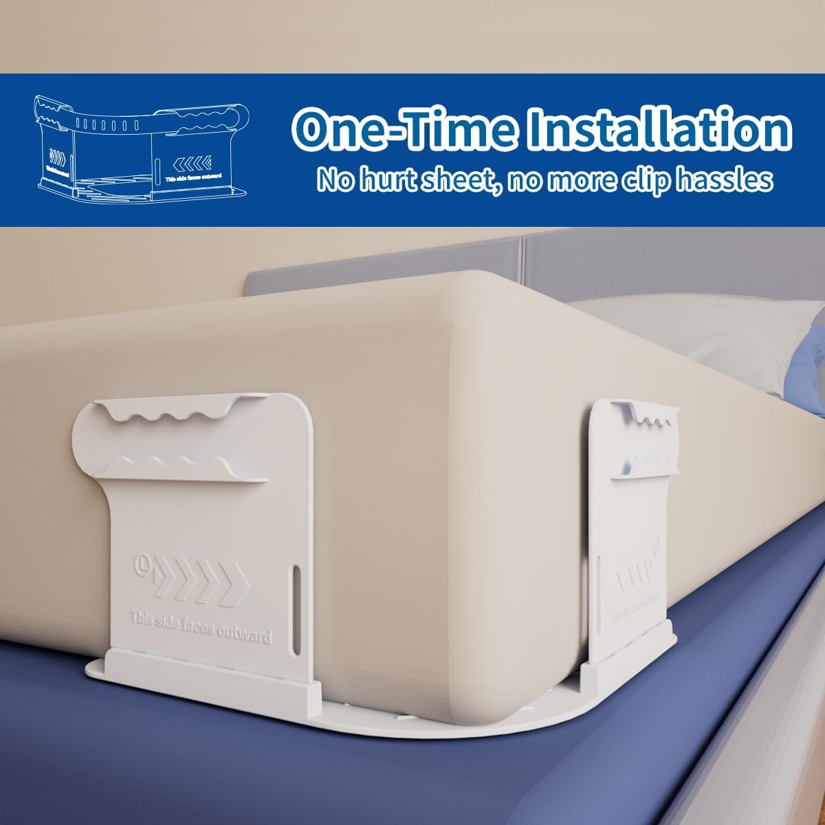 Heavy Duty Bed Sheet Holder for King Queen Twin Mattress