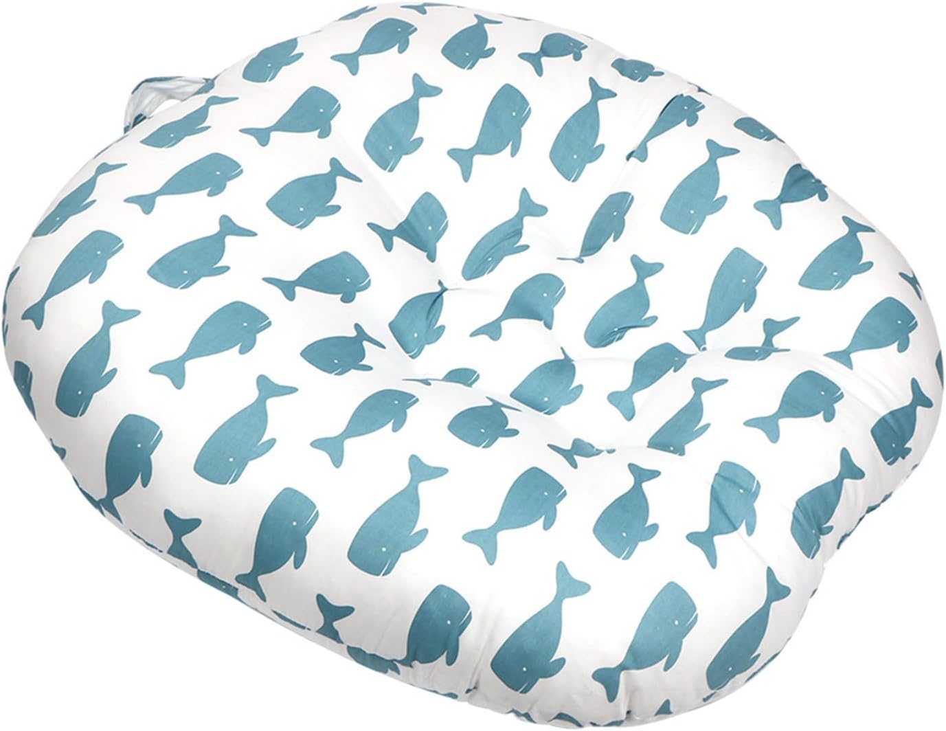 Round Lounge Pillow with Soft Cotton Cover 1