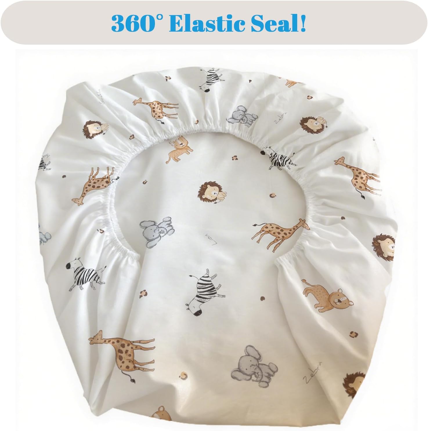 MorroMorn Fitted Sheet Full Size - Cute Animal Microfiber